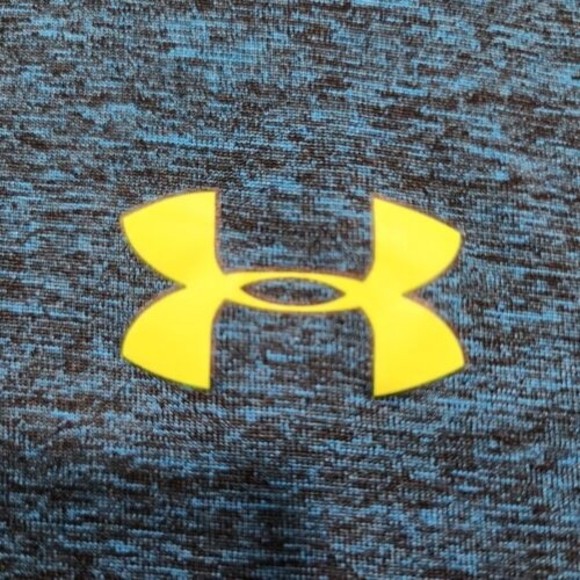 Under Armour TShirt Mens 2XL Blue Heather Solid Loose HeatGear Short Sleeve - Picture 4 of 14